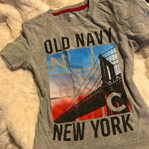 Grey Old navy colorful shirt